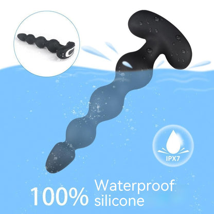 Wearing Back Court Vibration Pull Beads Butt Plug Remote Control Out Toys