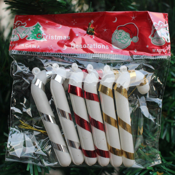 Tri-color 6 Opp Christmas Small Canes