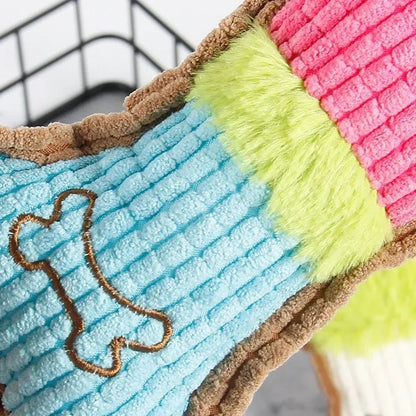 Dog Squeaky Toys, Plush Dogs Chew Toy For Small Medium Breed Puppy Teething Chewing Aggressive Interactive Birthday Gifts