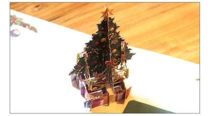 Three-dimensional Christmas greeting card