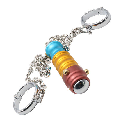 Metal handcuffs anal plug lock alternative sex toys