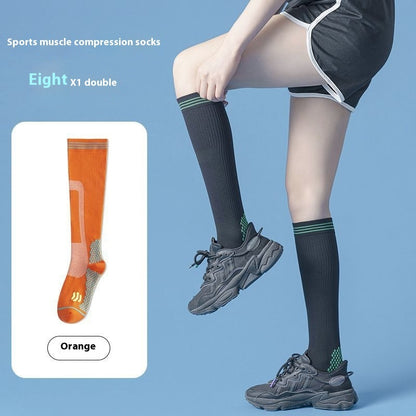Professional Sports Fitness Tube Socks Muscle Compression