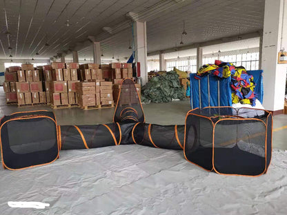 Pet Folding Toy Outdoor Game Channel Fence