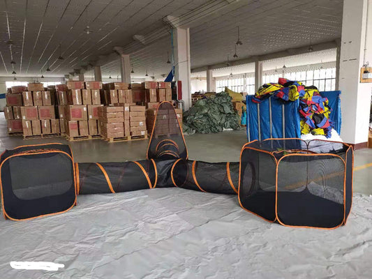 Pet Folding Toy Outdoor Game Channel Fence