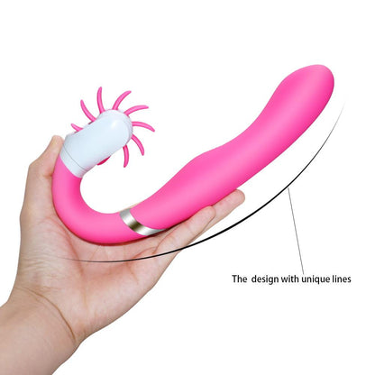 Unique Brushes Design for Better Clitoris Stimulation Plus G Spot Vibrator, Powerful Dual Motors Sex Toy