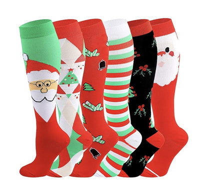 Christmas halloween new compression socks quick-drying breathable adult sports socks