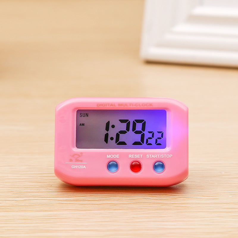 120A portable electronic clock with luminous