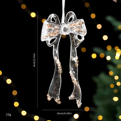Christmas Decorations Sequined Acrylic Pendant