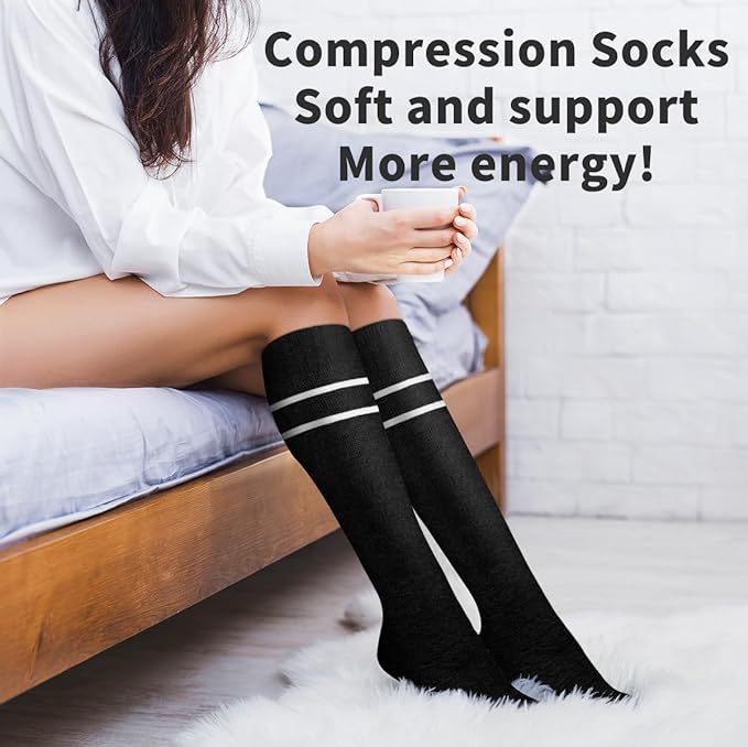 Pregnant Women Elastic Compression Mid-calf Calf Socks Female Skipping Rope Elastic Cycling