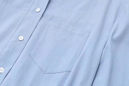 Waist Long-sleeved Shirts Are Stylish And Slim All-match