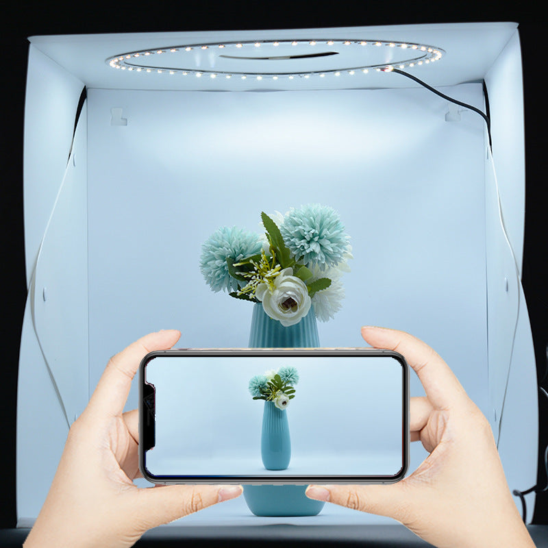 Folding Studio Adjustable Still Life Fill Light Shooting Soft Light Box with Six Color Back Cloth