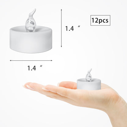 Electronic Candles Flickering LED Tea Light Battery Operate Bedside Night Lamp Flameless Party Lighting Decor
