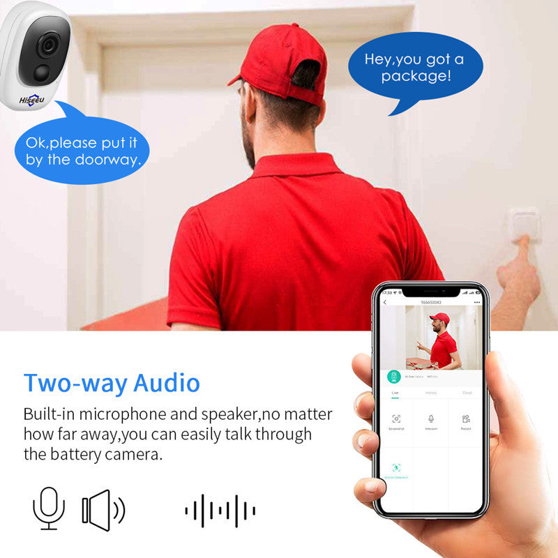 Low-power Battery Camera HD Night Vision Home Remote