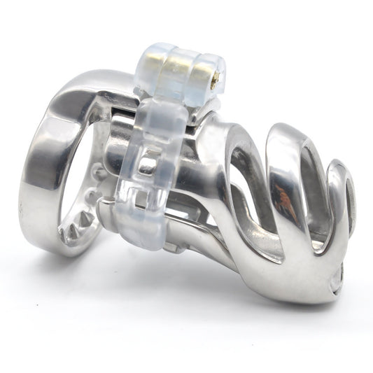 Men's Stainless Steel Chastity Lock Adult Products