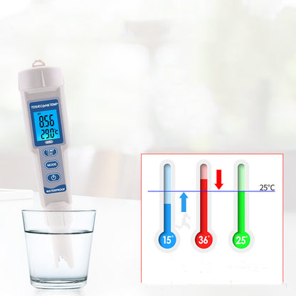 Temperature, PH, Conductivity, Hardness, Water Quality Test Pen