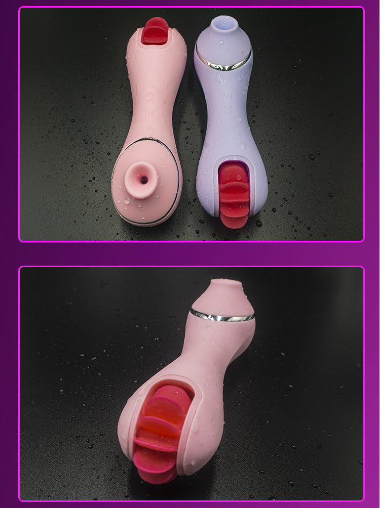 Licking Stick Electric Tongue Female Masturbator Heating And Sucking Adult Sex