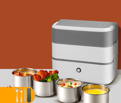 Double-layer Pluggable Portable Heated Lunch Box