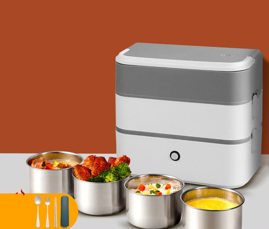 Double-layer Pluggable Portable Heated Lunch Box