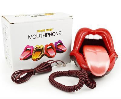 Telephone Sexy Red Lip Phone Fashion Big Mouth Phone Red Lip Love Phone