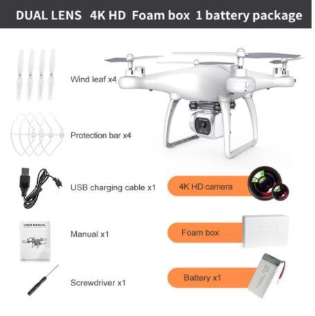 Cross-Border Drone Remote Control HD 4k Dual Lens Camera Long Endurance Helicopter Model Fixed Altitude