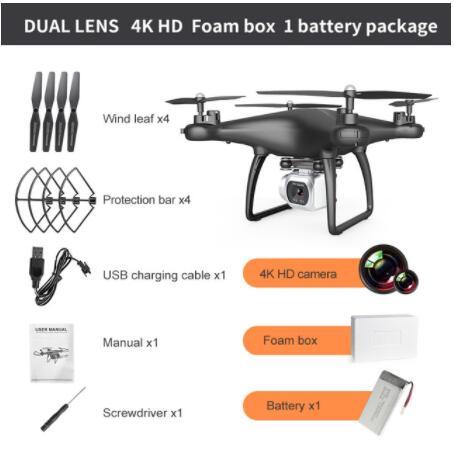 Cross-Border Drone Remote Control HD 4k Dual Lens Camera Long Endurance Helicopter Model Fixed Altitude