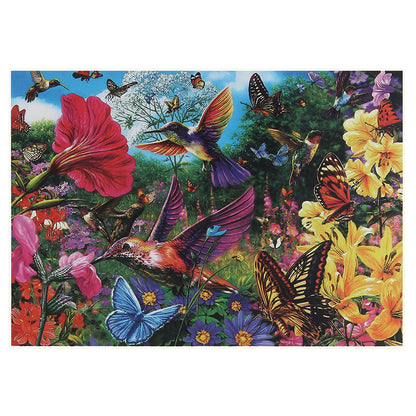 Amazon Explosive Adult Puzzle 1000 Birds And Flowers Forest Flowers Jigsaw Christmas Day Gift Toys