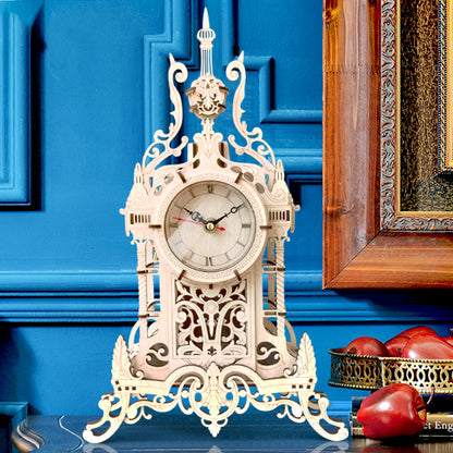 Adults High Difficulty Hand-Assembled Wooden Puzzle Three-Dimensional 3d Clock Model Boy Can Use Brain Educational Toys