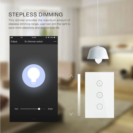 Manufacturers Supply Smart Dimmer  120 Type Wifi Touch  Alexa Stepless Dimming Remote Control