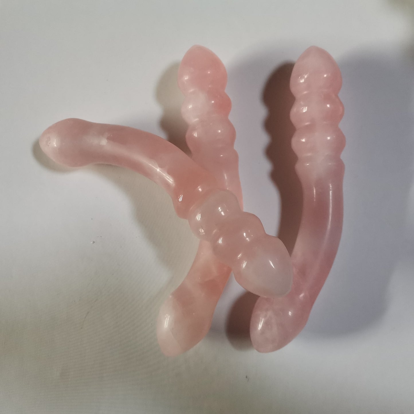 Natural Rose Powder Crystal Polished Massage Stick Sex Stick Sex Toys