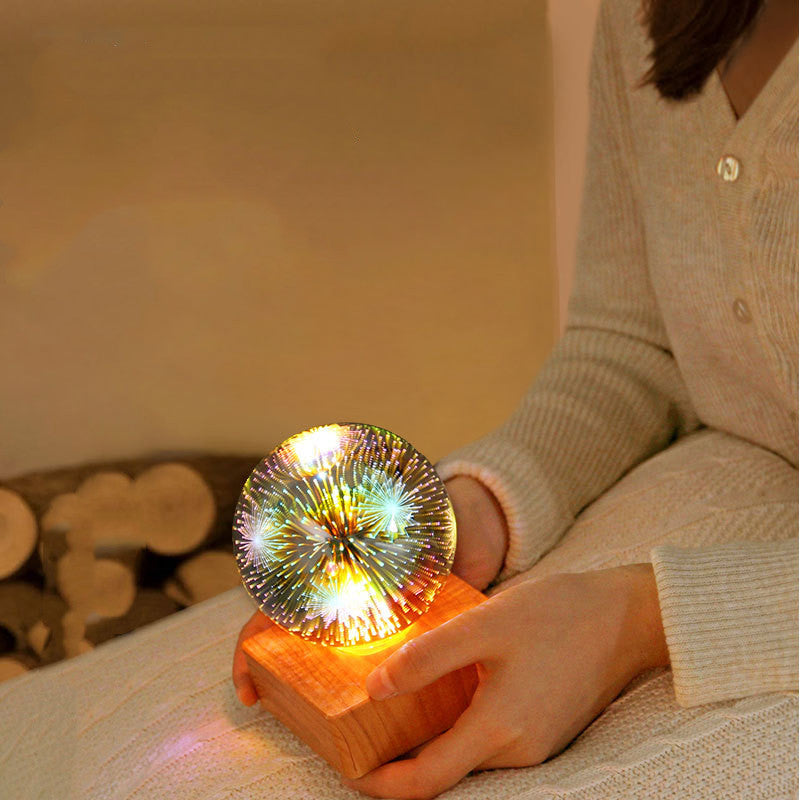 Romantic Fireworks Led Nightlight Bedroom Bedside USB Plug In