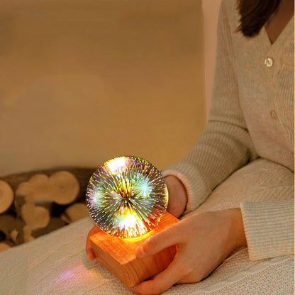 Romantic Fireworks Led Nightlight Bedroom Bedside USB Plug In