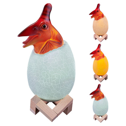 Touch Sensor Night Light LED 3&16 Colors Pat Dinosaur Egg Bedside Lamp Remote Control Nightlight Toy Rechargeable Table Lamp