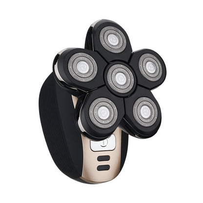 Smart Digital Men's Shaving Head Machine Five-head Electric Shaver Rechargeable Shaver