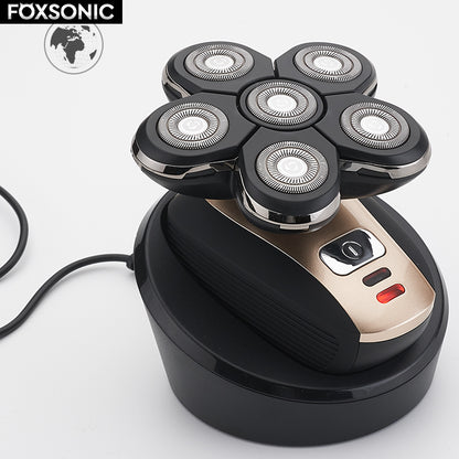 Smart Digital Men's Shaving Head Machine Five-head Electric Shaver Rechargeable Shaver