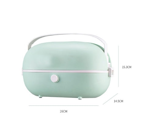 Portable Cooking Electric Lunch Box Stainless Steel Inner Tank Electric Lunch Box Student White Collar Heating Electric Lunch Box