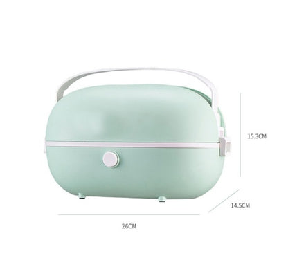Portable Cooking Electric Lunch Box Stainless Steel Inner Tank Electric Lunch Box Student White Collar Heating Electric Lunch Box