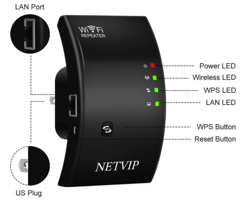 Arc-Shaped Wireless Network Signal Amplifier Enhancer