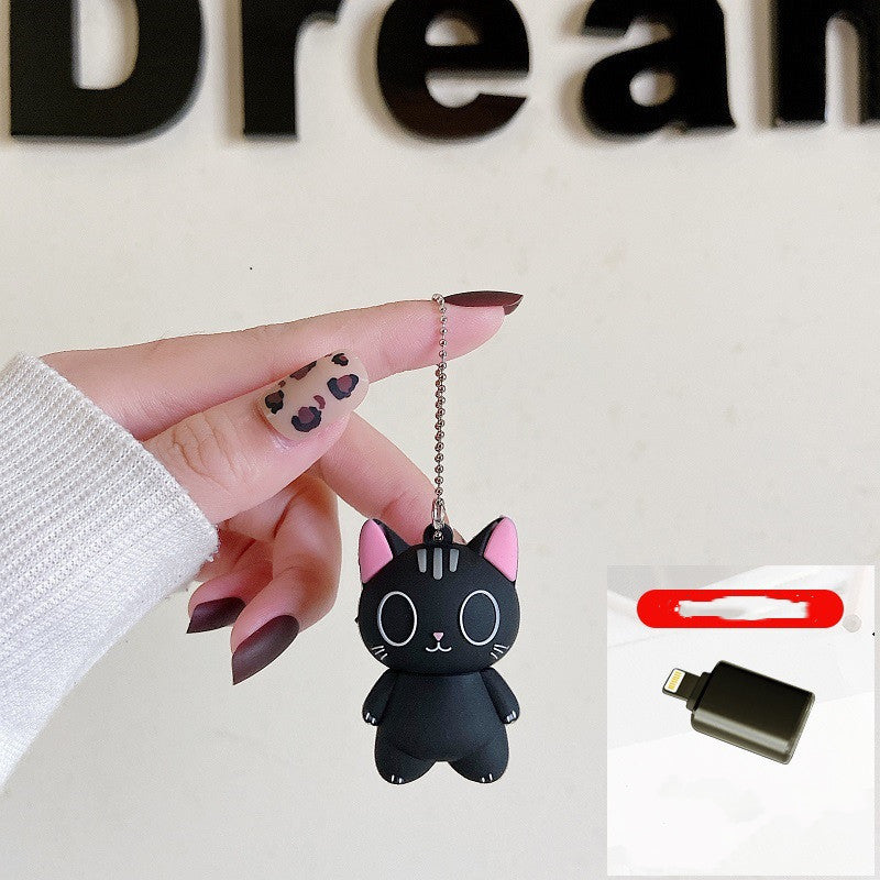 Compatible with Apple , Mobile Phone And Computer Dual-Use Girl'S Heart Car Mini Usb