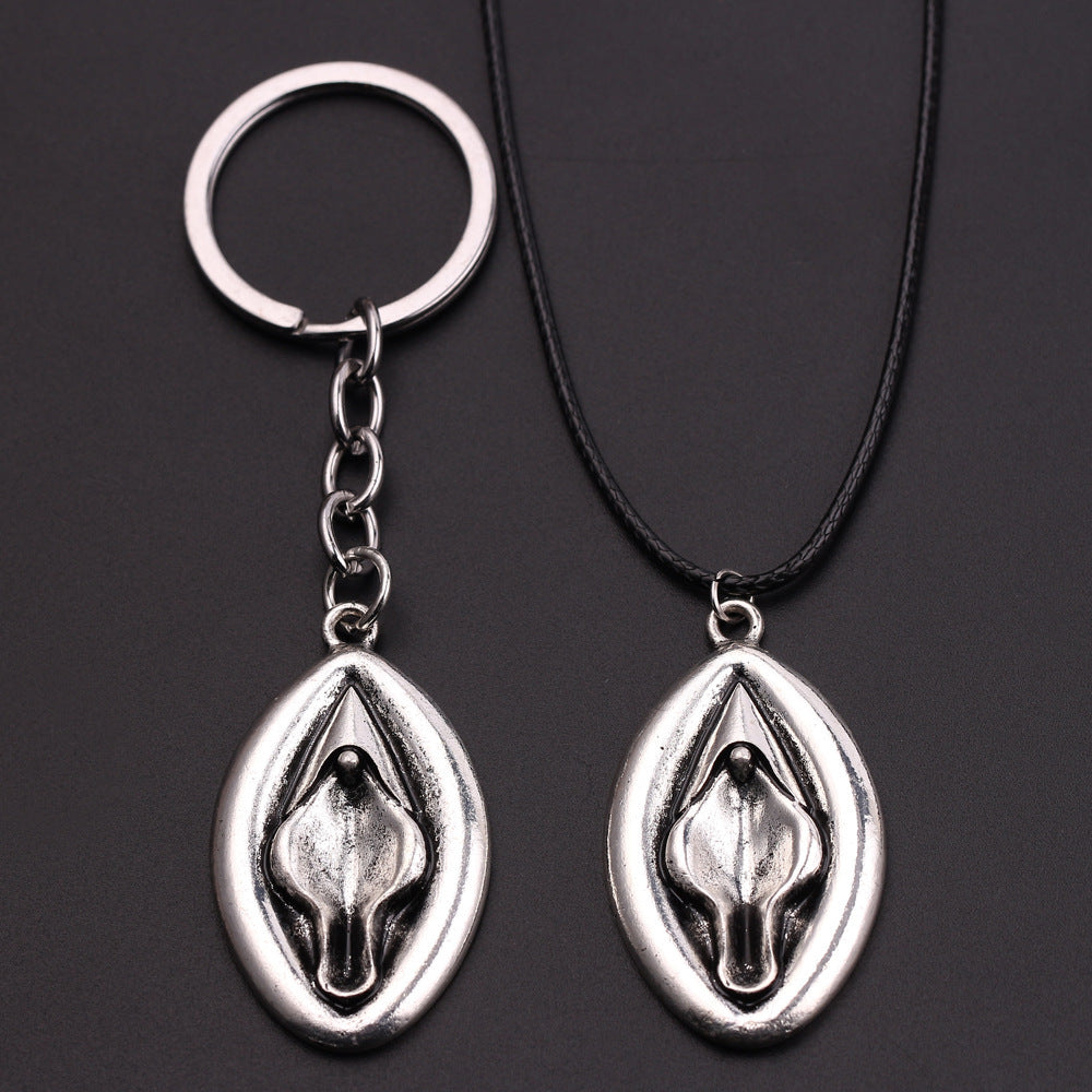 European And American New Adult Sexy Female Organ Personality Jewelry Shape Alloy Keychain AliExpress Hot Sale