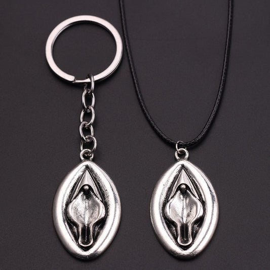 European And American New Adult Sexy Female Organ Personality Jewelry Shape Alloy Keychain AliExpress Hot Sale