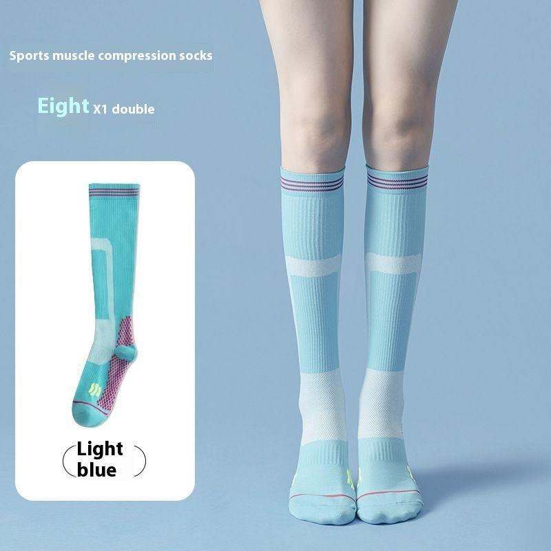 Professional Sports Fitness Tube Socks Muscle Compression