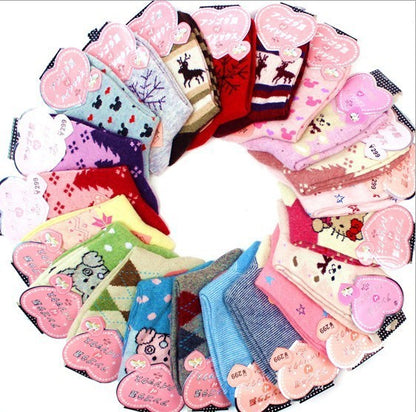 Wool socks thickened to keep warm socks