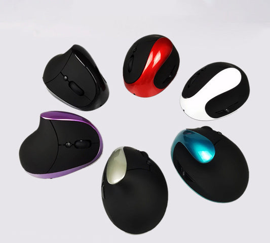 Holding vertical wired mouse
