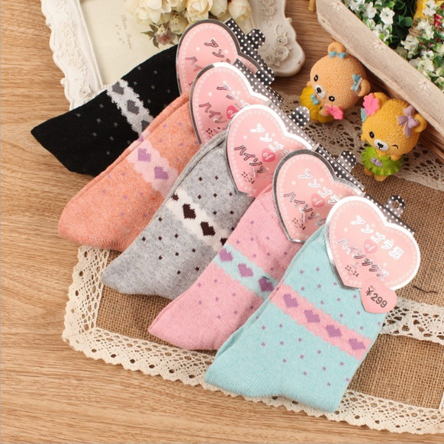 Wool socks thickened to keep warm socks