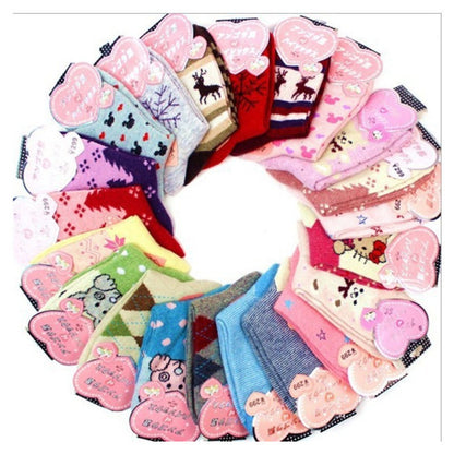 Wool socks thickened to keep warm socks