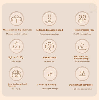 Shoulder And Neck Massage Instrument Kneading Shoulder And Neck Cervical Spine Massager