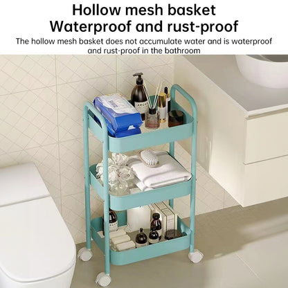 3 - tier rolling metal utility cart with wheels. Multifunctional, for kitchen, etc. Model: FRUTA - 001 1690 2090