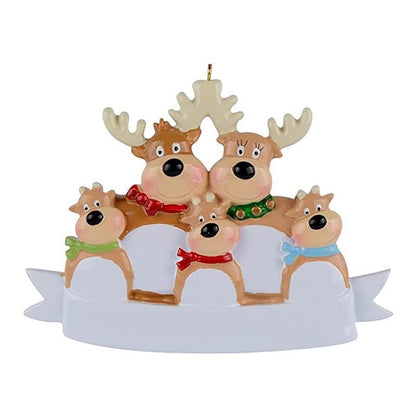 Christmas Reindeer Family Cute Home Pendant