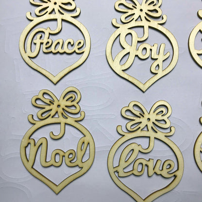 Christmas bulb decoration hollow small pendant