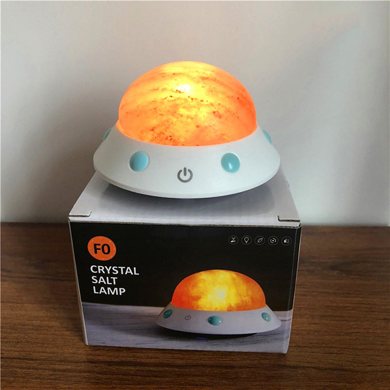 UFO shape crystal salt lamp